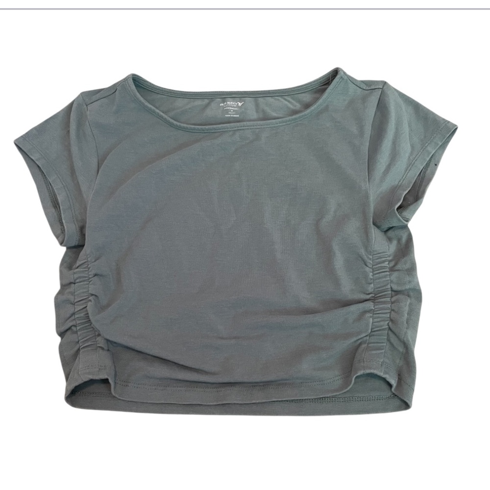 Old Navy Ultra Powerchill Tshirt Women’s Gray Crop Top Size S
